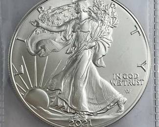 2021 Type II American Silver Eagle 1oz 999