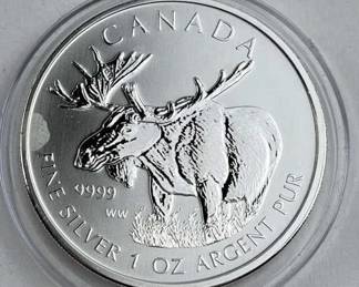 2012 1oz Silver 9999 Canada Moose