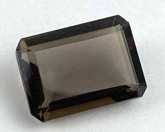 11.88Ct Smoky Quartz Gemstone Emerald Cut