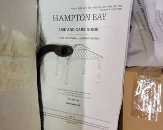 Hampton Bay metal Gazebo parts ready to build