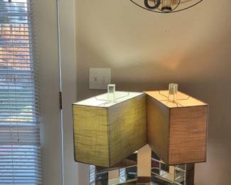 Lamps and side table