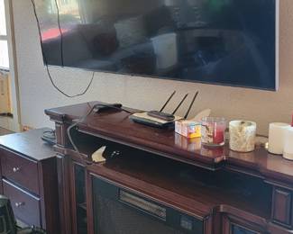 Fireplace and smart tv
