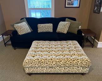 Designer Sofas + Ottomans Leopard Fabric