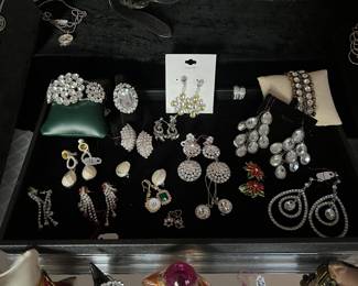 Rhinestone Earrings Bracelets