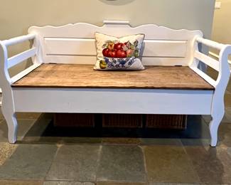 White Mud Room Bench