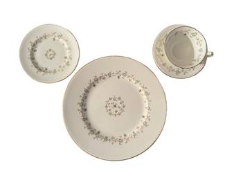 La Ronde by Royal Crown Derby - 12 Dinner, 12 Bread & Butter, 10 Cups and 12 Saucers