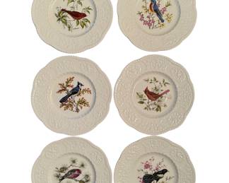 Set of 8 Royal Cauldon Bird plates  