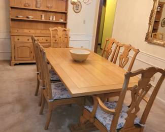 Country French dining room Table and Chairs