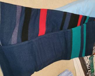 Southwest wool striped blanket
