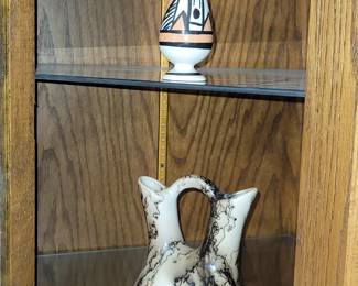 Navajo Horsehair pottery wedding vase