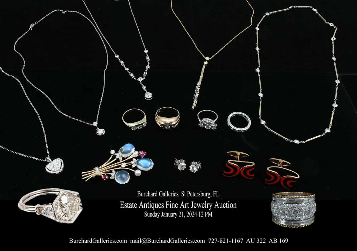 Auction Estate Antiques Fine Art Jewelry starts on 1/21/2024
