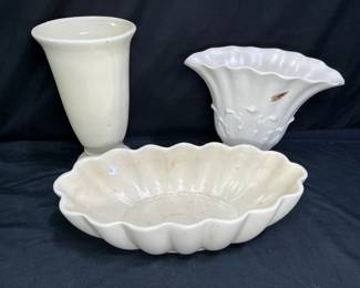 White & Cream Vases Red Wing & More