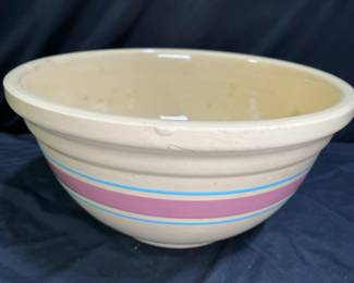Vintage McCoy Yellow Ware 14" Mixing Bowl