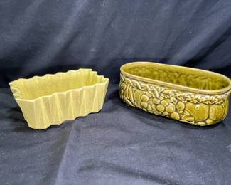2 Vintage UPCO & Brush McCoy Planters
