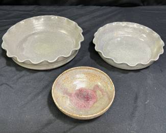 C Clifton Redware Pottery Baking Dishes & More