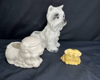 Brush McCoy & Shawnee Dog Planters and Figurines