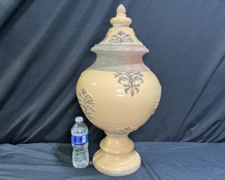 Extra Large Decorative Earthenware Urn