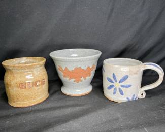 3 VTG CS Clifton Jar, Planters, and Mug