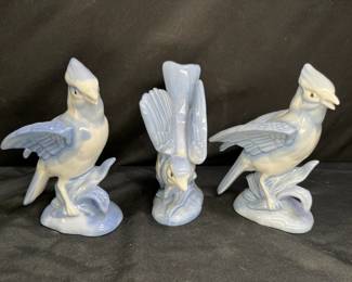 3 VTG Porcelain Blue Jays