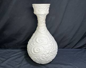 Signed Sascha Brastoff Bisque Vase