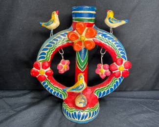 Tree of Life Mexican Folk Art Pottery