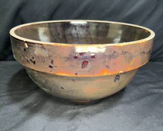 Large Vintage 2 Gallon Earthenware Mixing Bowl