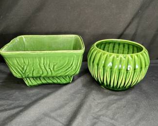 2 McCoy Green Planters