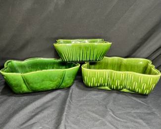 3 UPCO Dark Green Planters