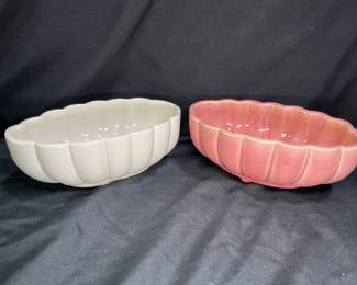 Pink & White McCoy 907 Planters