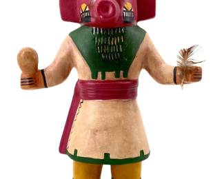 Painted Clay Squash Kachina
