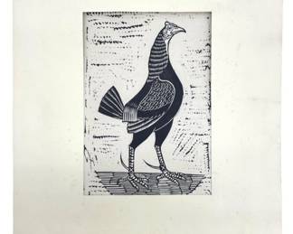 Signed John Held Jr “Ready for the Fray" Litho
