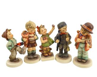 5pc TMK 3 Porcelain Hummel Figures
