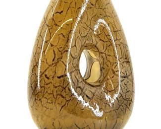 Mid-Century Style Hand Blown Art Glass Vase
