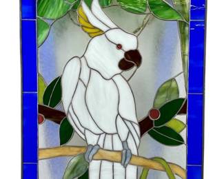 Mosaic Art Glass Macaw
