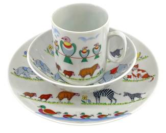 Kaiser Porcelain Animal Motif Dishes
