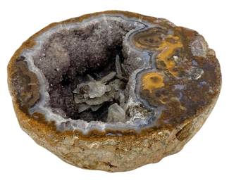 Polished Hollow Crystal Geode
