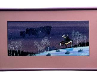 Signed Benson Halwood Gouache Painting
