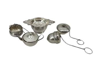 5pc Sterling Tea Infusers

