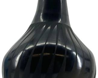 Signed Amalia Mora Native American Ceramic Vase
