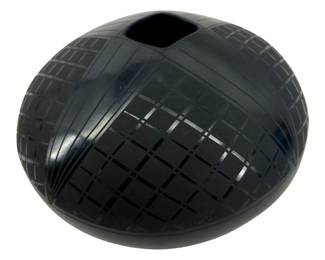 Signed Paty Quezada Black Native American Pottery
