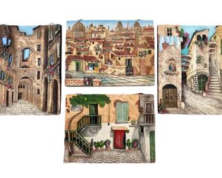 "Le vie d'Italia" Series Italian Scenery Wall Art
