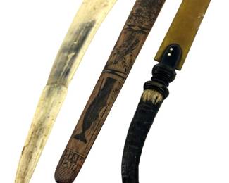 Antique Ornate Natural Material Letter Openers
