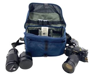 Vintage X-700 Minolta Camera and Accessories
