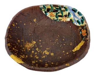 Signed Asian Clay Art Bowl
