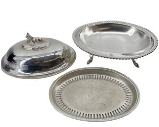 Silver American Victorian Butter Cooler
