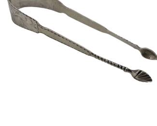 1790 Early American Coin Silver Sugar Tongs

