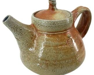 Glazed Stoneware Studio Pottery Tea Pot
