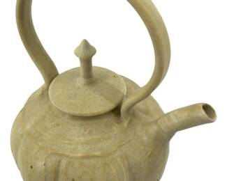 Signed Mid-Century Style Ceramic Stoneware Teapot
