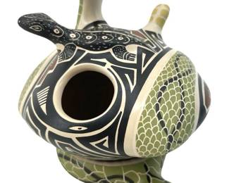 2pc Signed Jorge C Guillen Native American Pottery
