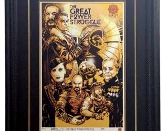 Signed Harris “The Great Power Struggle" Serigraph
